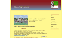 Desktop Screenshot of missionimprovement1.com